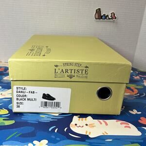 L'Artiste Spring Step Lace-Up Casual Sneaker Danli-Fab Black Multi EU38 US 7.5-8
